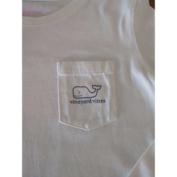 Vineyard Vines Santa Hat Long Sleeve 100% Cotton Tee Boys Size Medium GUC - Picture 3 of 7